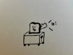 消しゴムはんこ/トースターからこんにちは