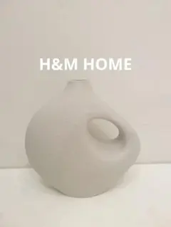 H&M HOMEユニークデザイン グレー陶器花瓶