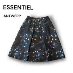 ✨未使用✨ESSENTIEL ANTWERP フラワー刺繍 フレアスカート高級感