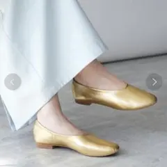 【新品】bonitas/ボニータス フラットシューズ GOLD 24