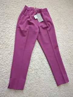 【タグ付美品】アンナケリー　テーパードパンツ　ストレッチ　裏起毛