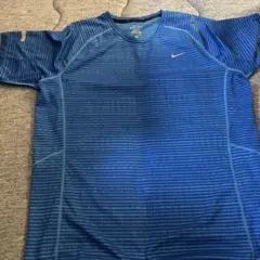 Nike DRI-FIT 青 ストライプ Lサイズ