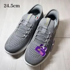 【新品】DUCK Plus 軽量メッシュスニーカー ニット スリッポン 24.5
