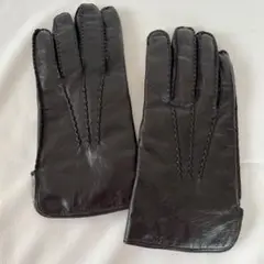 【美品】DENTS/デンツ レザーグローブ 手袋 ラビットファーライニング