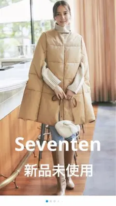 新品　seventen by mihokawahitoキルティングポンチョコート 2025年最新】SEVEN TEN レディース ポンチョ・ケープコートの