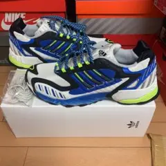 送料込 adidas TORSION TRDC 白/青/黄