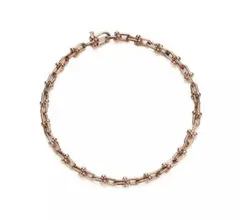 ★新品★Tiffany ハードウェア マイクロリンクブレスレット ローズゴールド