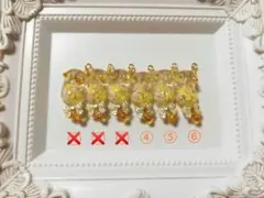 猫チャーム561 ぐで猫 じゃれ猫 シトリンを閉じ込めた推し色にゃんこ 1個