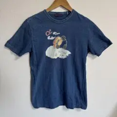 r by 45rpm 半袖Tシャツ　インディゴ　サイズ2 古着