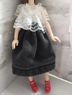 22cmドール用 トップス&スカート リカちゃん、ブライス、ピュアニーモボディ