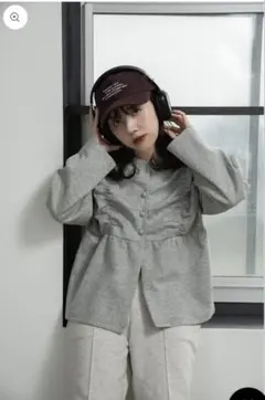 lawgy simple embroidery cap ボルドー