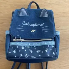 猫耳デニムリュック Catnaptime