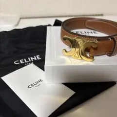 CELINE ミディアム トリオンフ ベルト / ナチュラルカーフスキン