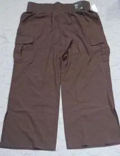 未使用　GapFit ワイドレッグパンツ Lサイズ ブラウン　定価６９９０円