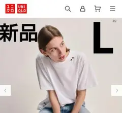 ユニクロ×ANYA HINDMARCHコラボT1BOXY ホワイトTシャツ L