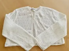 familiar カーディガン 110 ホワイト ボレロ