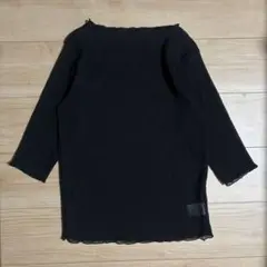黒のシアートップス 7部丈