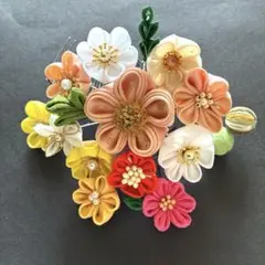 つまみ細工髪飾（オ
