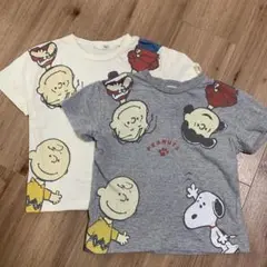 スヌーピー　半袖　Tシャツ　100㌢　2枚セット 双子　お揃い　着替え　保育園