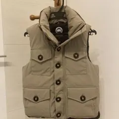 CANADA GOOSE モントリオール ダウンベスト レザー切替