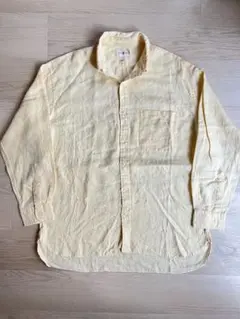 【90s】J.CREW リネンシャツ 100% 巨人タグ M 極上 OLD 古着
