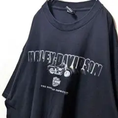 USA製 ハーレーダビッドソン ロゴ Tシャツ ブラック 黒 3XL 古着