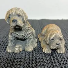 犬 イヌ 置物 インテリア 2個セット