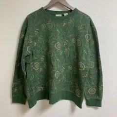 Classic Elements スウェット　総柄　緑　XL