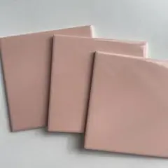 タイル ピンク 正方形 3枚
