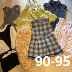 女の子♡ブランド　上品　お受験　お嬢様半袖ワンピース 90-95