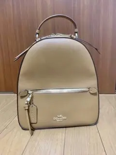 美品 coach コーチ バックパック リュック ブラウン キャメル
