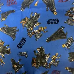 スター・ウォーズ 綿生地 青