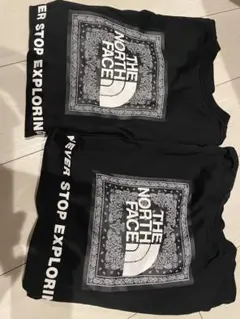 THE NORTH FACE ブラック バンダナTシャツ 2枚セット XL M