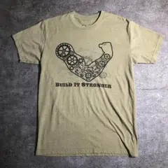 【ヴィンテージ】建築屋さん プリントTシャツ 古着 ZSM5 カーキ