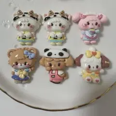ミッコ mikko デコパーツ 6個セット
