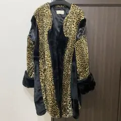 77circa 77サーカ レオパード リメイクコート 古着 リメイク ロング