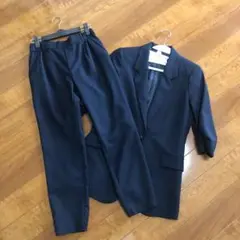 ネイビー パンツセットアップ