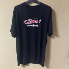 AND 1 ロゴ入り 黒 Tシャツ