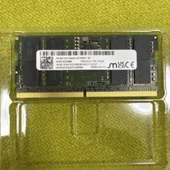 DDR5-5600 SO-DIMM, 16GB, Micronチップ 1枚