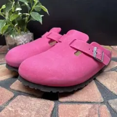美品✨ビルケンシュトック【22.5】ボストン フェルト ピンク サボサンダル