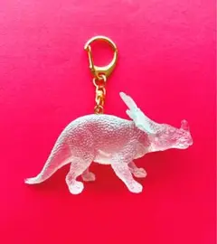 恐竜 キーホルダー トリケラトプス ハンドメイド