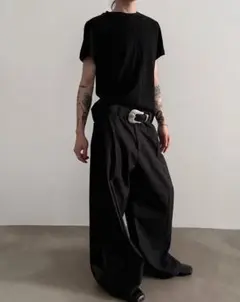 24ss スラックス 変形 ストレート archive Y2K バギー　シティ