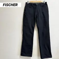 FISCHER メンズゴルフウェア　ロングパンツ　ブラック　M