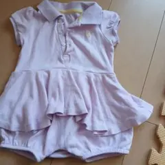 Ralph Lauren 薄紫ロンパース