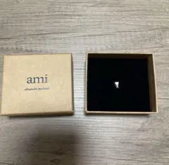 AMI PARIS ハート型 シングルピアス シルバー BOX付き