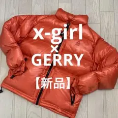 【新品・美品】x-girl × GERRY ダウンジャケット オレンジ S