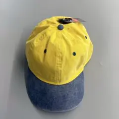 新品未使用 ニューハッタンキャップ 帽子 CAP メンズレディース兼用 黄青