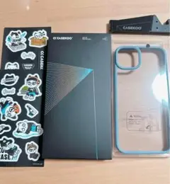 匿名配送❣️iPhone14Plus 用 ケース クリア ブルー
