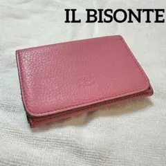 【希少】イルビゾンテIL BISONTEカードケース 名刺入れ パステルピンク