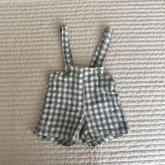 【MONBEBE】ギンガムチェック　ベビーサロペット　オーバーオール 韓国子供服